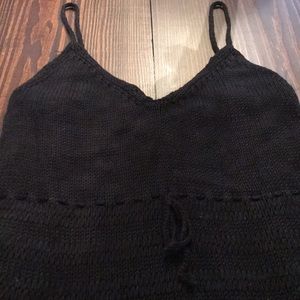 Black Banana Republic cami sweater dress.